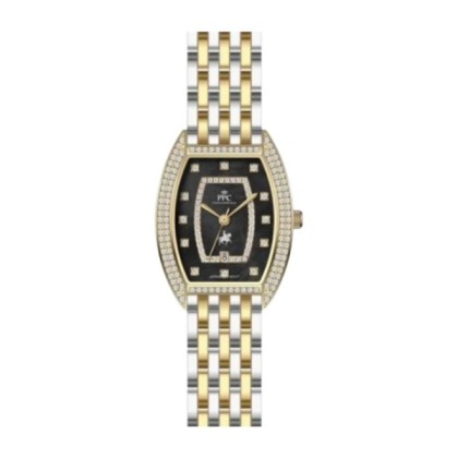 Paris Polo Club PPC-EA07-GD-BK Luxurious and Shiny Design Women Watch